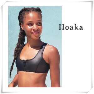 Hoaka Dark AII Swimwear Bikini Top In Black Size XS